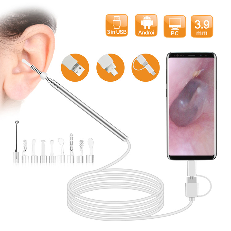 Usb Microscope Digital - 3.9mm 720P 3in1 USB For Android