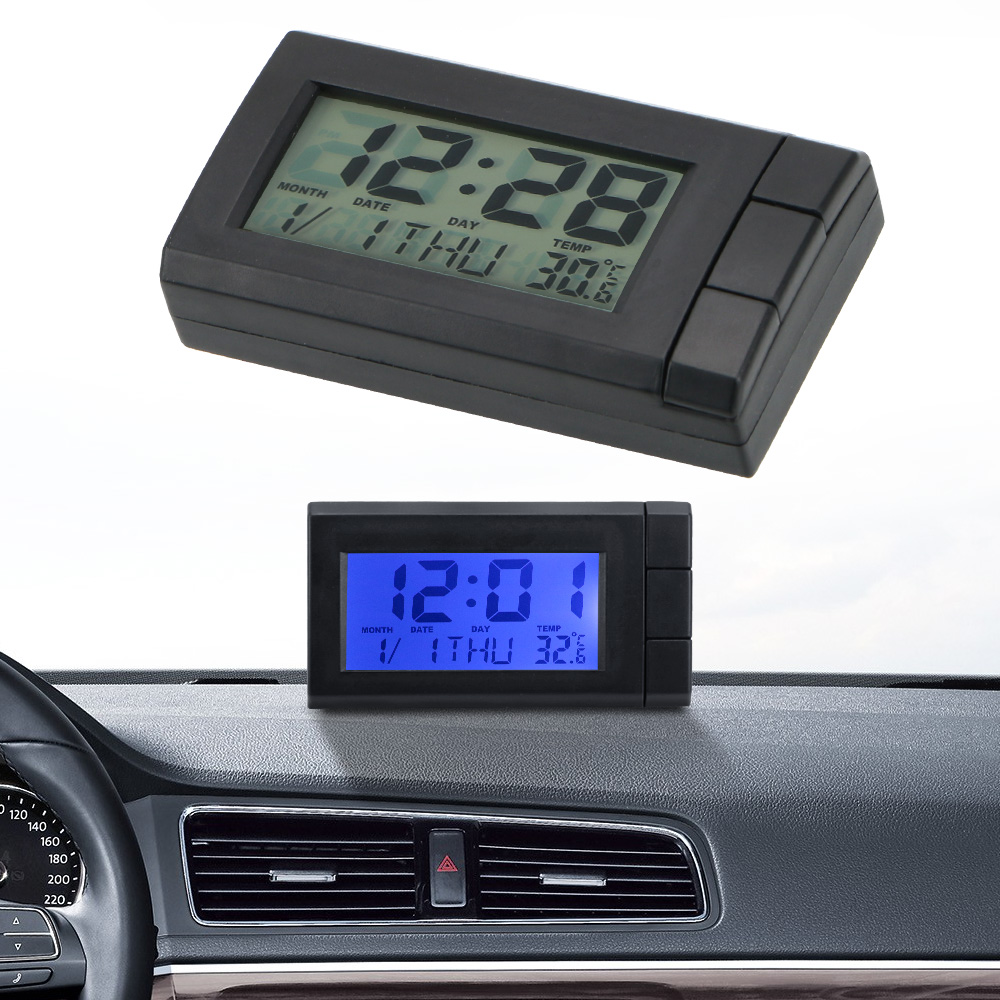 Electronics Gadgets For Car - Car LCD Digital Display Clock Auto