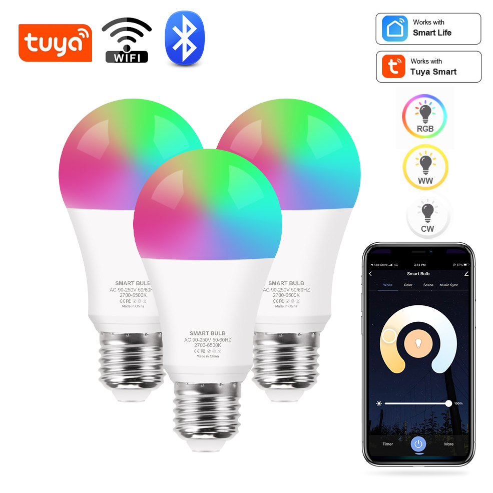 Electronics Gadgets For Home - Tuya Wifi/Bluetooth Smart Bulb Alexa Led
