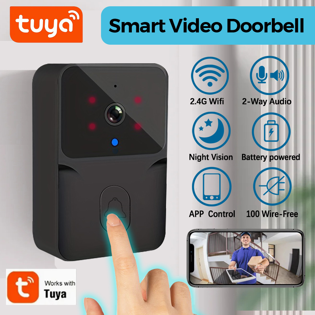 Electronics Gadgets For Home - tuya Wireless smart video doorbell, 2.4G