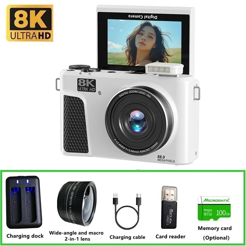 WD300 8K Digital Camera 88MP v - огляд і ціна Electronics Gadgets For Home