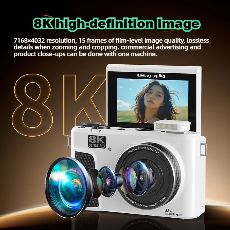 WD300 8K Digital Camera 88MP v - огляд і ціна Electronics Gadgets For Home
