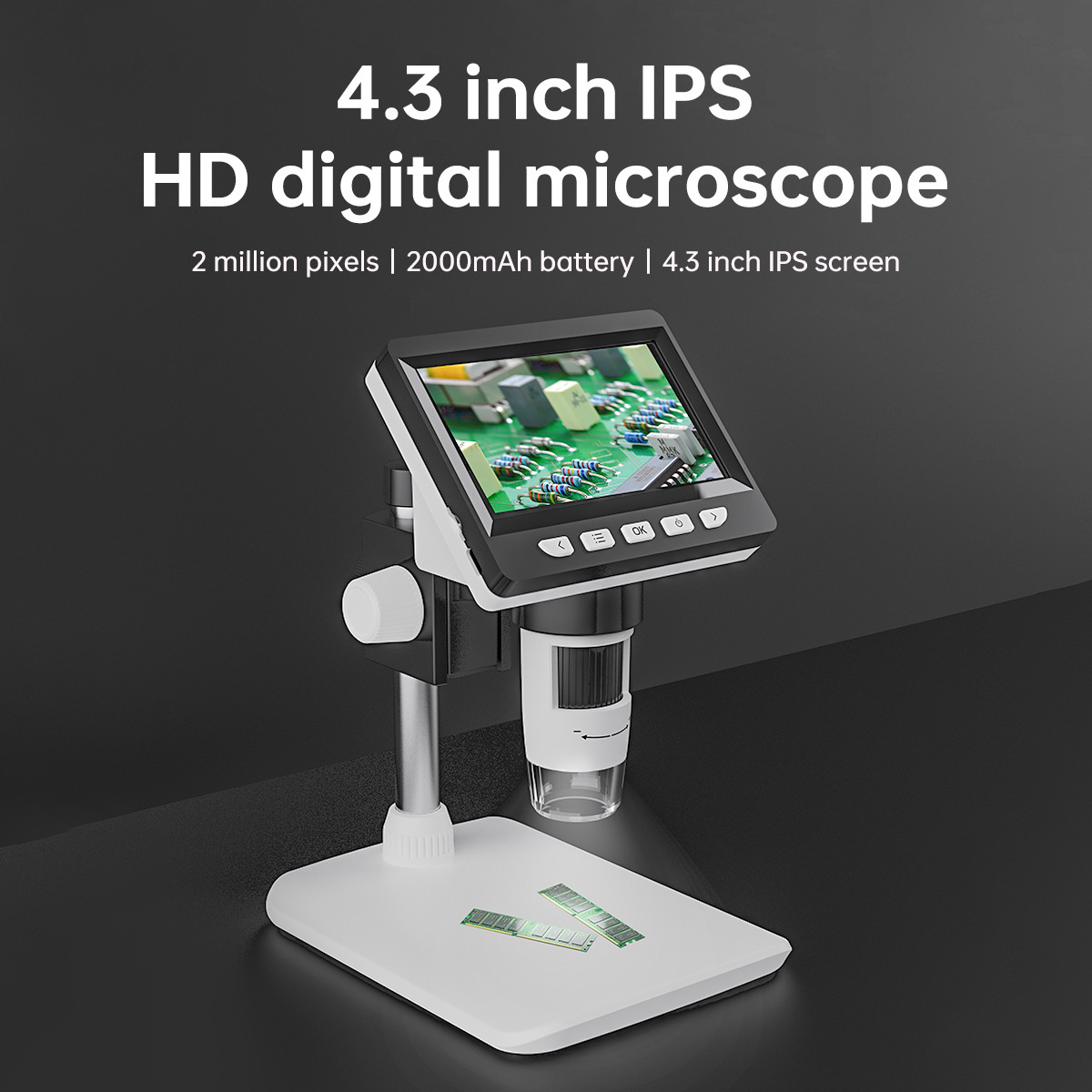 4.3-Inch Portable Electronic D - огляд і ціна Usb Microscope Digital