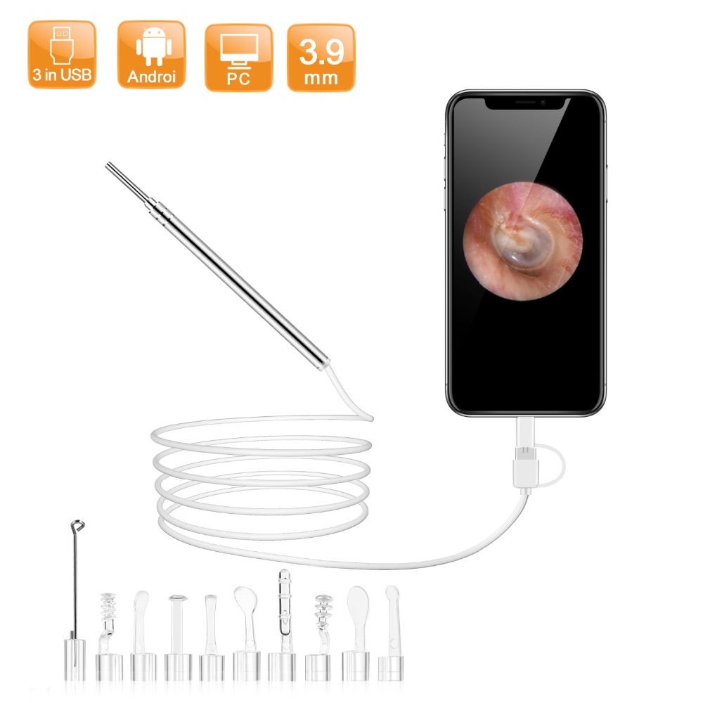 3.9mm 720P 3in1 USB For Androi - огляд і ціна Usb Microscope Digital