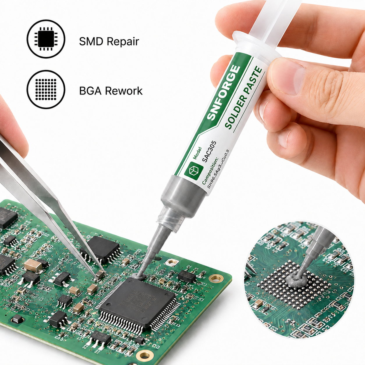 SAC305 Solder Paste Welding Ti - огляд і ціна Electronics Gadgets For Home