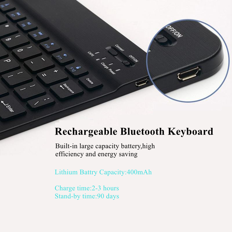 7 Colors RGB Bluetooth Keyboar - огляд і ціна Wireless Keyboard Mini
